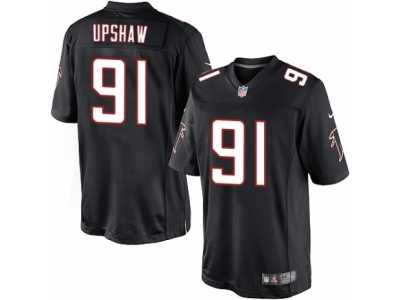 Youth Nike Atlanta Falcons #91 Courtney Upshaw Limited Black Alternate NFL Jersey