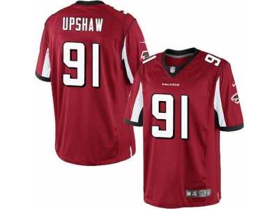 Youth Nike Atlanta Falcons #91 Courtney Upshaw Limited Red Team Color NFL Jersey