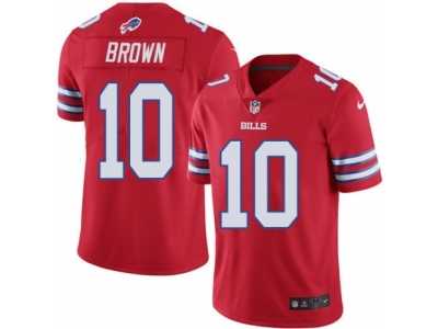 Youth Nike Buffalo Bills #10 Philly Brown Limited Red Rush NFL Jersey