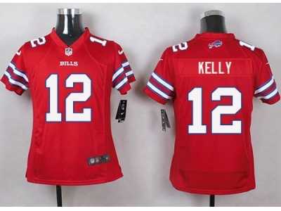 Youth Nike Buffalo Bills #12 Jim Kelly red jerseys