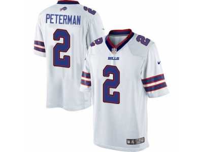 Youth Nike Buffalo Bills #2 Nathan Peterman Limited White NFL Jersey