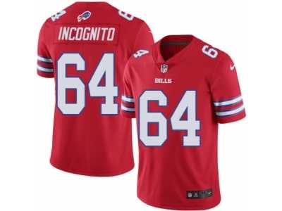 Youth Nike Buffalo Bills #64 Richie Incognito Limited Red Rush NFL Jersey