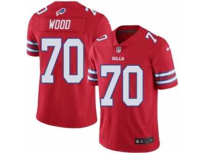 Youth Nike Buffalo Bills #70 Eric Wood Limited Red Rush NFL Jersey