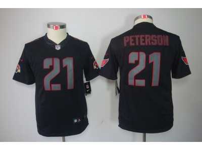 Nike Youth Arizona Cardinals #21 Patrick Peterson Black Jerseys(Impact Limited)