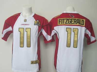 Youth Nike Arizona Cardinals #11 Larry Fitzgerald white Jerseys(Super Bowl 50th)