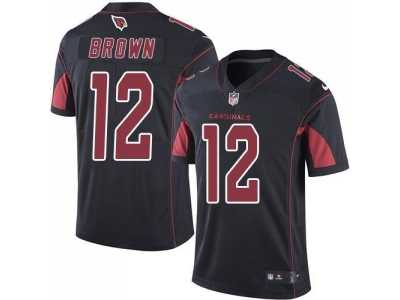 Youth Nike Arizona Cardinals #12 John Brown Black Stitched NFL Limited Rush Jersey