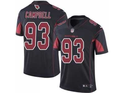 Youth Nike Arizona Cardinals #93 Calais Campbell Black Stitched NFL Limited Rush Jersey
