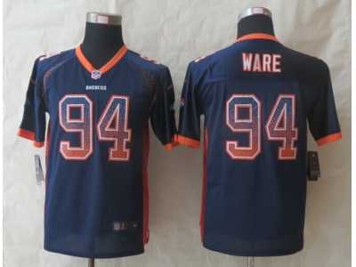 Youth 2014 New Nike Denver Broncos #94 Ware Blue Jerseys(Drift Fashion)