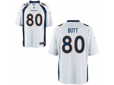 Youth Denver Broncos #80 Jake Butt Nike White 2017 Draft Pick Game Jersey