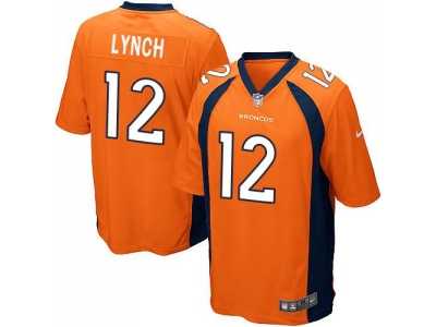 Youth Nike Denver Broncos #12 Paxton Lynch Orange Team Color Stitched NFL New Elite Jersey