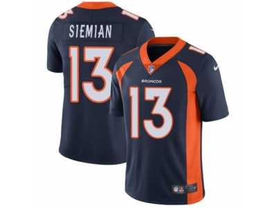 Youth Nike Denver Broncos #13 Trevor Siemian Vapor Untouchable Limited Navy Blue Alternate NFL Jersey