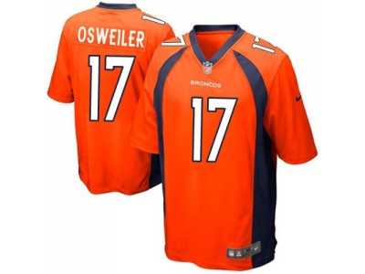 Youth Nike Denver Broncos #17 Brock Osweiler Orange jerseys