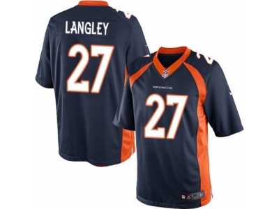 Youth Nike Denver Broncos #27 Brendan Langley Limited Navy Blue Alternate NFL Jersey