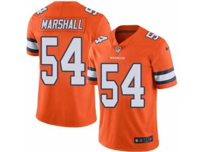 Youth Nike Denver Broncos #54 Brandon Marshall Limited Orange Rush NFL Jersey