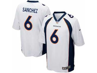 Youth Nike Denver Broncos #6 Mark Sanchez White Stitched NFL New Elite Jersey