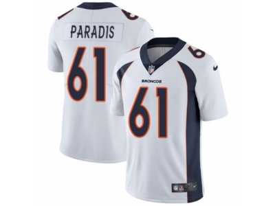 Youth Nike Denver Broncos #61 Matt Paradis Vapor Untouchable Limited White NFL Jersey