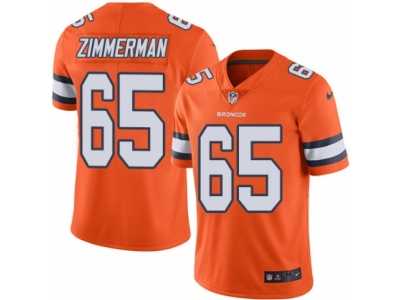 Youth Nike Denver Broncos #65 Gary Zimmerman Limited Orange Rush NFL Jersey