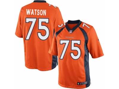 Youth Nike Denver Broncos #75 Menelik Watson Limited Orange Team Color NFL Jersey