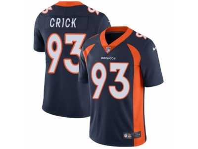 Youth Nike Denver Broncos #93 Jared Crick Vapor Untouchable Limited Navy Blue Alternate NFL Jersey