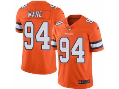 Youth Nike Denver Broncos #94 DeMarcus Ware Limited Orange Rush NFL Jersey