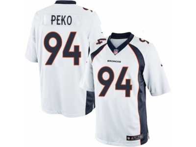 Youth Nike Denver Broncos #94 Domata Peko Limited White NFL Jersey