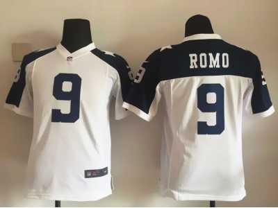 Nike Youth Dallas Cowboys #9 Romo white Thankgivings jerseys