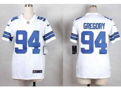 Nike Youth New Cowboys #94 Randy Gregory White Stitched jerseys