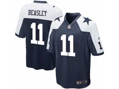 Youth Nike Dallas Cowboys #11 Cole Beasley Game Navy Blue Throwback Alternate NFL Jersey