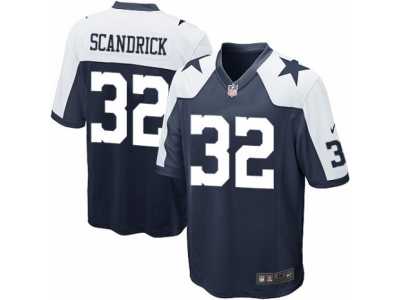 Youth Nike Dallas Cowboys #32 Orlando Scandrick Game Navy Blue Throwback Alternate NFL Jersey