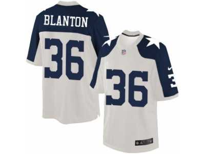 Youth Nike Dallas Cowboys #36 Robert Blanton Limited White Throwback Alternate NFL Jersey