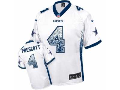 Youth Nike Dallas Cowboys #4 Dak Prescott Limited White Drift Fashion NFL Jersey