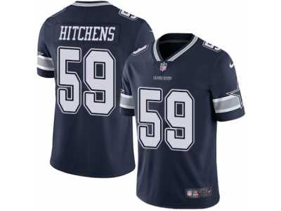 Youth Nike Dallas Cowboys #59 Anthony Hitchens Vapor Untouchable Limited Navy Blue Team Color NFL Jersey