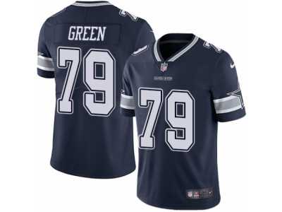Youth Nike Dallas Cowboys #79 Chaz Green Vapor Untouchable Limited Navy Blue Team Color NFL Jersey