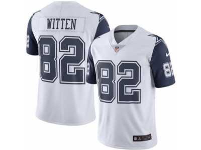 Youth Nike Dallas Cowboys #82 Jason Witten Limited White Rush NFL Jersey