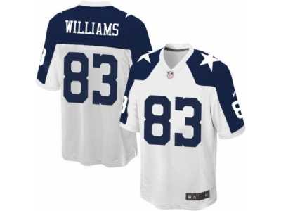 Youth Nike Dallas Cowboys #83 Terrance Williams Game White Throwback Alternate NFL Jersey