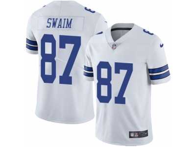 Youth Nike Dallas Cowboys #87 Geoff Swaim Vapor Untouchable Limited White NFL Jersey