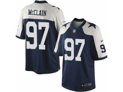 Youth Nike Dallas Cowboys #97 Terrell McClain Limited Navy Blue Throwback Alternate NFL Jersey