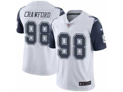 Youth Nike Dallas Cowboys #98 Tyrone Crawford Limited White Rush NFL Jersey