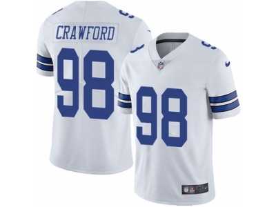 Youth Nike Dallas Cowboys #98 Tyrone Crawford Vapor Untouchable Limited White NFL Jersey