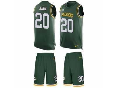 Men's Nike Green Bay Packers #20 Kevin King Limited Green Tank Top Suit NFL Jersey