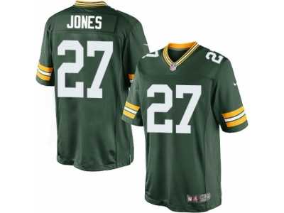 Men's Nike Green Bay Packers #27 Josh Jones Limited Green Team Color NFL Jersey