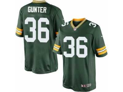 Men's Nike Green Bay Packers #36 LaDarius Gunter Limited Green Team Color NFL Jersey