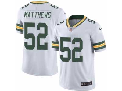 Men's Nike Green Bay Packers #52 Clay Matthews Limited White Rush NFL Jersey