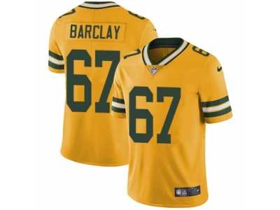 Men's Nike Green Bay Packers #67 Don Barclay Limited Gold Rush NFL Jersey