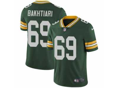 Men's Nike Green Bay Packers #69 David Bakhtiari Vapor Untouchable Limited Green Team Color NFL Jersey