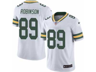 Men's Nike Green Bay Packers #89 Dave Robinson Limited White Rush NFL Jersey