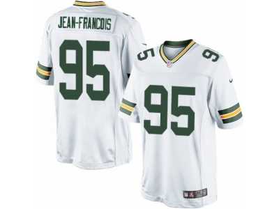 Men's Nike Green Bay Packers #95 Ricky Jean-Francois Limited White NFL Jersey