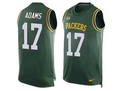 Nike Green Bay Packers #17 Davante Adams Green Team Color Men's Stitched NFL Limited Tank Top Jersey