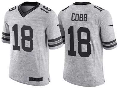 Nike Green Bay Packers #18 Randall Cobb 2016 Gridiron Gray II Men's NFL Limited Jersey