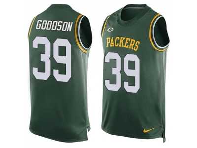 Nike Green Bay Packers #39 Demetri Goodson Green Team Color Men's Stitched NFL Limited Tank Top Jersey